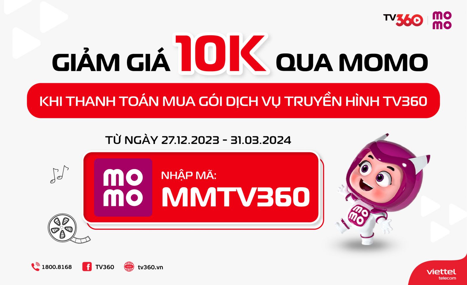 MUA GÓI TRUYỀN HÌNH TV360 GIÁ HỜI NHẤT, CHỈ CÓ TẠI MOMO!