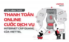 Thanh toán online cước dịch vụ internet của Viettel
